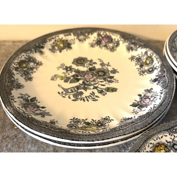 Vintage Egersund Norway Black Pheasant Design Plates 3-6.75", 3-5.5" and Shallow - Picture 4 of 8